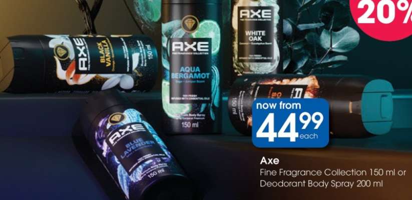 Axe Fine Fragrance Collection 150 ml or Deodorant Body Spray 200 ml