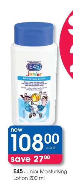 E45 Junior Moisturising Lotion 200 ml