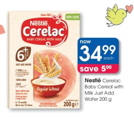 Nestlé Cerelac Baby Cereal with Milk Just Add Water 200 g