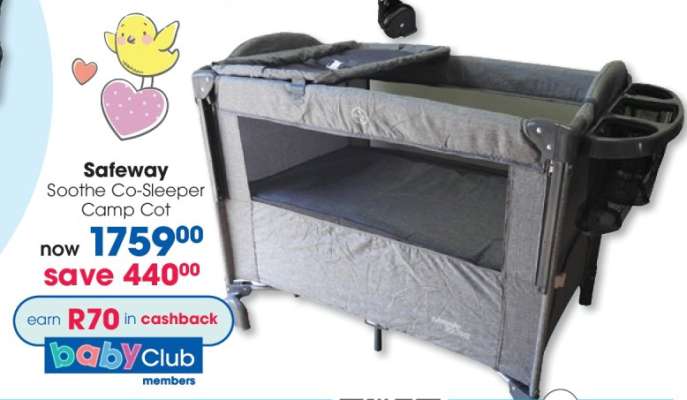 Safeway Soothe Co-Sleeper Camp Cot