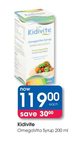 Kidivite OmegaVita Syrup 200 ml