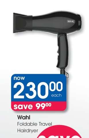 Wahl Foldable Travel Hairdryer