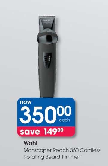 Wahl Manscaper Reach 360 Cordless Rotating Beard Trimmer