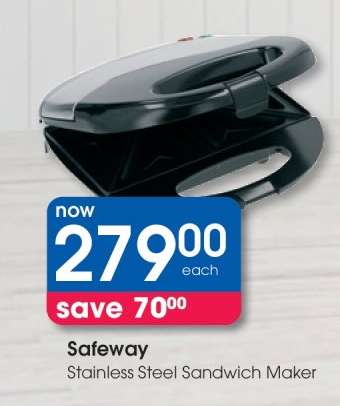 Safeway Stainless Steel Sandwich Maker