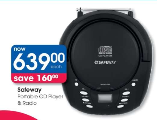 Safeway Portable CD Player & Radio