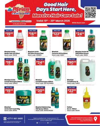 Africa Cash & Carry catalogue  - 10/04/2026 - 30/04/2026.