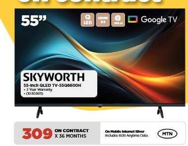 SKYWORTH 55-Inch QLED TV-55Q6600H