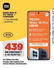 Redmi Note 15 Pro 256GB + Powerbank
