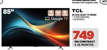 TCL 85-Inch QLED TV-85P8K