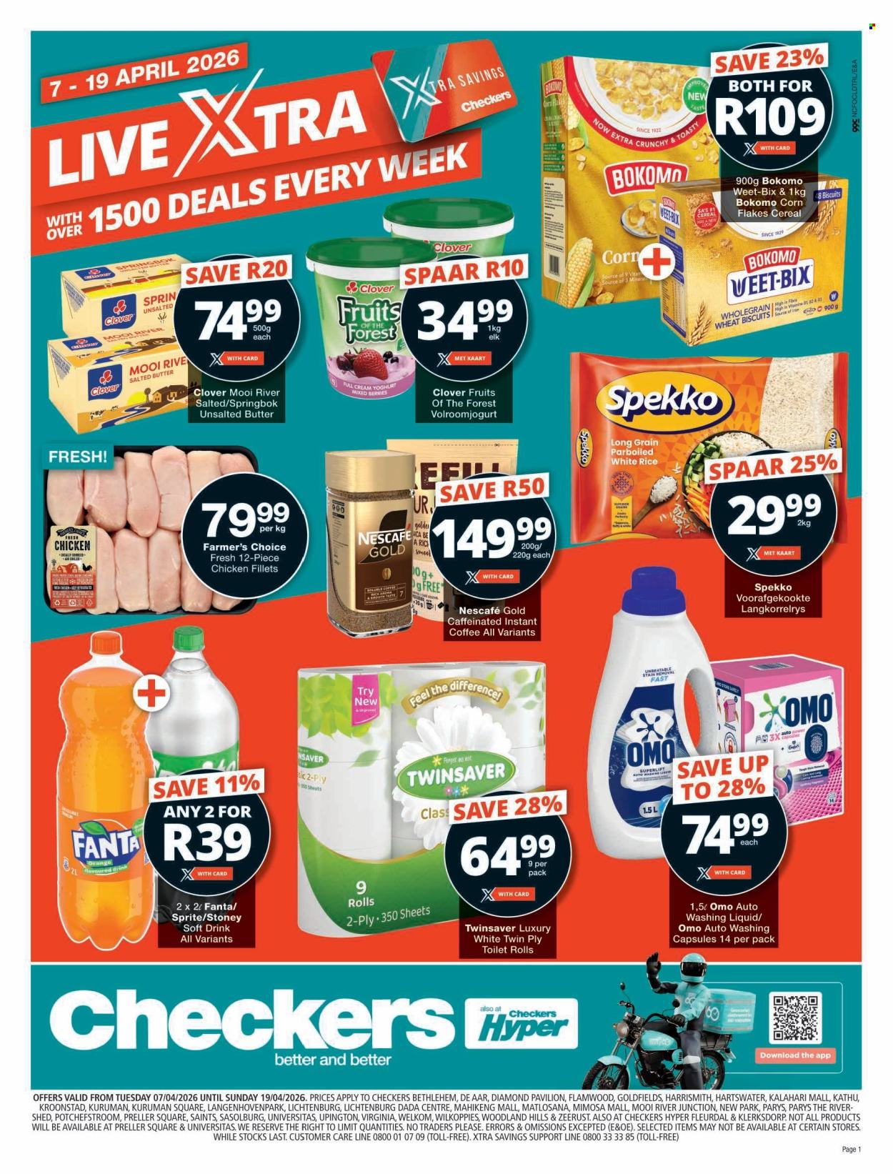 Checkers specials - 07/04/2026 - 19/04/2026. Page 1