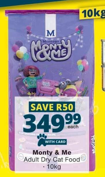 Monty & Me Adult Dry Cat Food