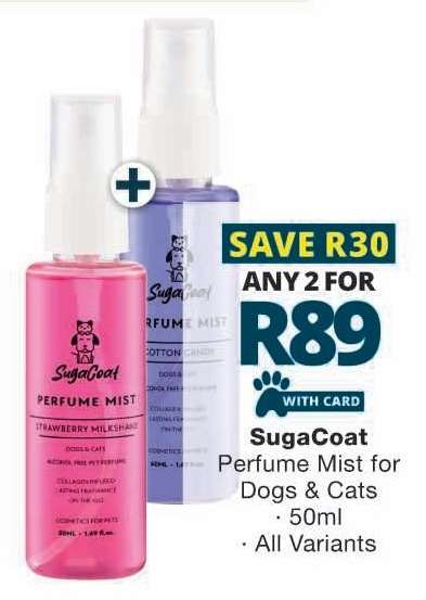 SugaCoat Perfume Mist for Dogs & Cats