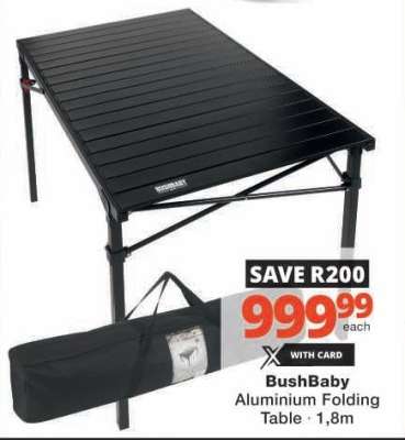 BushBaby Aluminium Folding Table