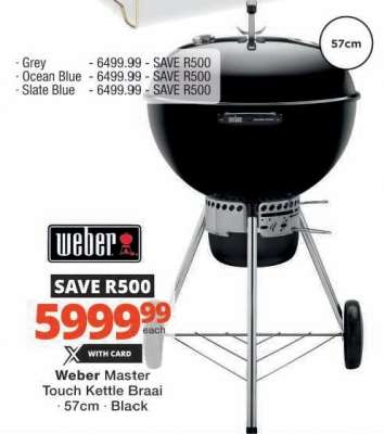 Weber Master Touch Kettle Braai