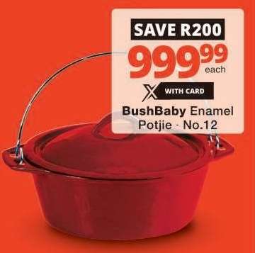 BushBaby Enamel Potjie - No.12