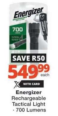 Energizer Rechargeable Tactical Light