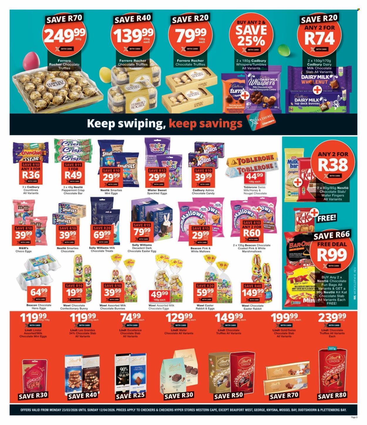 Checkers specials - 23/03/2026 - 12/04/2026. Page 9