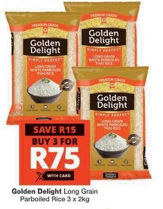 Golden Delight Long Grain Parboiled Rice