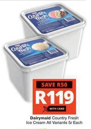 Dairymaid Country Fresh Ice Cream