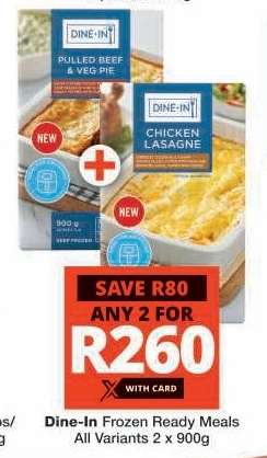 Dine-In Frozen Ready Meals