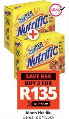 Alpen Nutrific Cereal 2 x 1,35kg