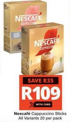 Nescafé Cappuccino Sticks