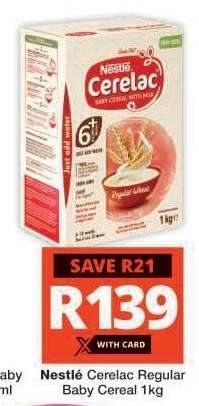 Nestlé Cerelac Regular Baby Cereal 1kg