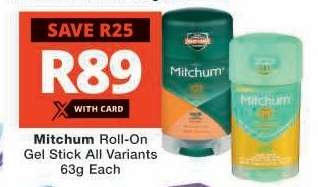 Mitchum Roll-On Gel Stick