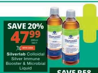 Silverlab Colloidal Silver Immune Booster & Microbial Liquid