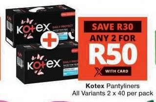 Kotex Pantyliners