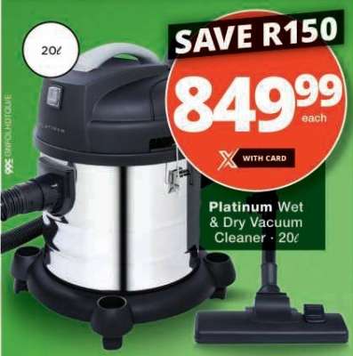 Platinum Wet & Dry Vacuum Cleaner