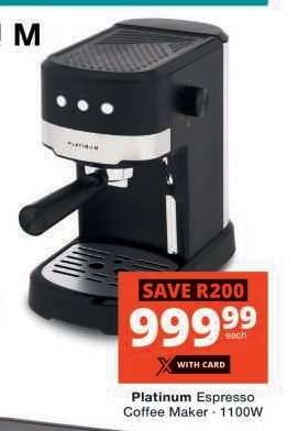 Platinum Espresso Coffee Maker