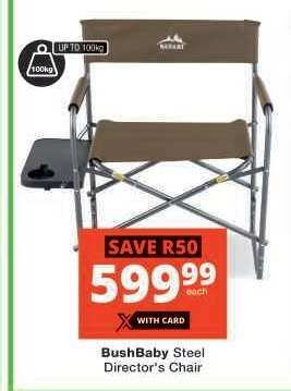 BushBaby Steel Director's Chair