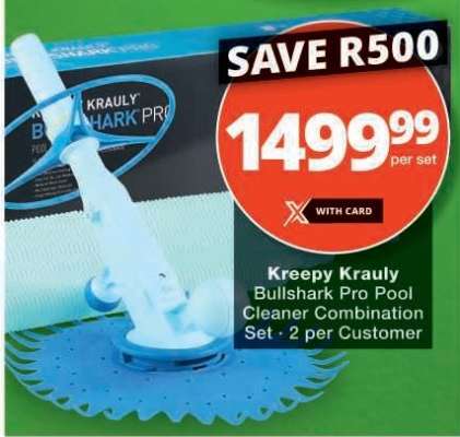 Kreepy Krauly Bullshark Pro Pool Cleaner Combination Set
