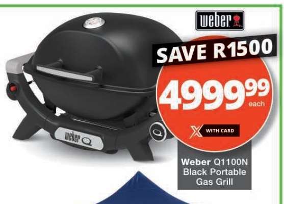 Weber Q1100N Black Portable Gas Grill