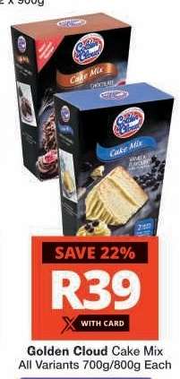 Golden Cloud Cake Mix