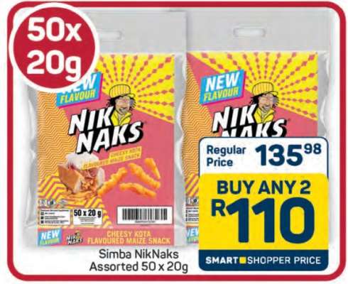 Simba NikNaks Assorted 50 x 20g