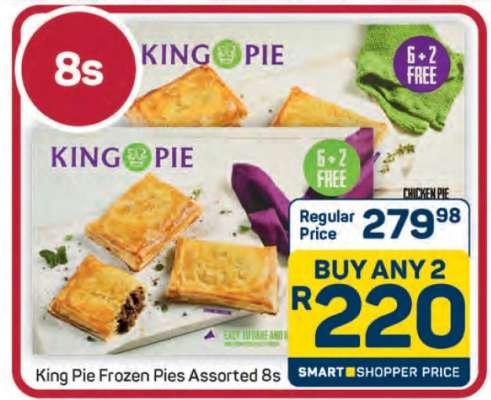 King Pie Frozen Pies Assorted 8s