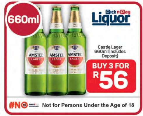 Amstel Lager 660ml