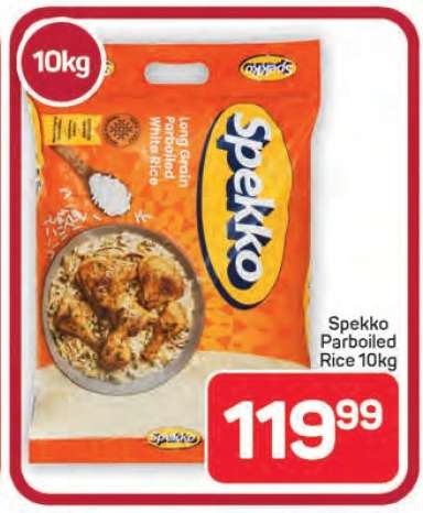 Spekko Parboiled Rice 10kg