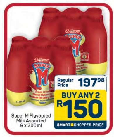 Super M Flavoured Milk Assorted 6 x 300ml