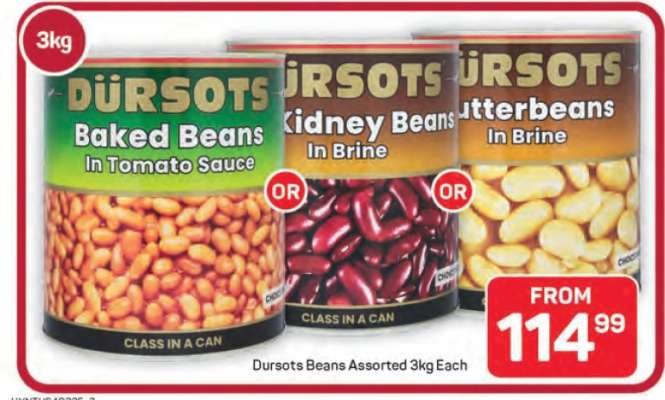 Dursots Beans Assorted 3kg Each