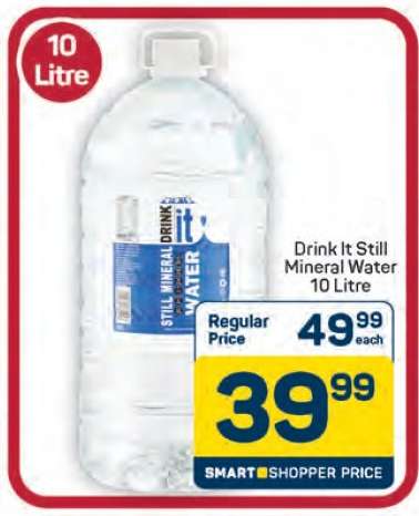 Drink It Still Mineral Water 10 Litre