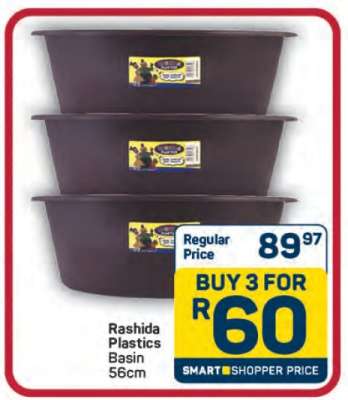 Rashida Plastics Basin 56cm