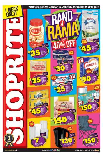 Shoprite catalogue  - 13/04/2026 - 19/04/2026.
