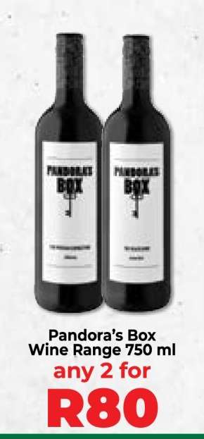 Pandora’s Box Wine Range 750 ml