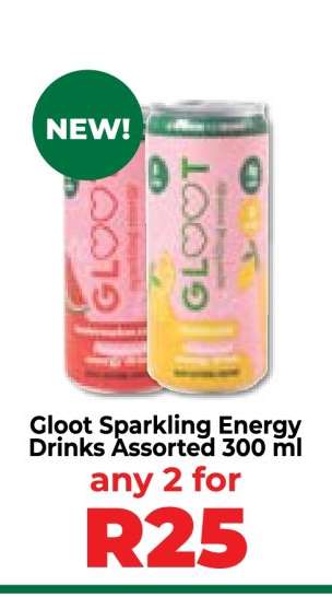 Gloot Sparkling Energy Drinks Assorted 300 ml