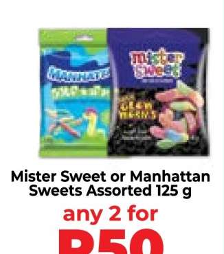 Mister Sweet or Manhattan Sweets Assorted