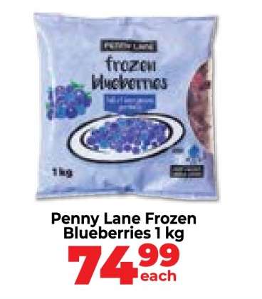 Penny Lane Frozen Blueberries 1 kg