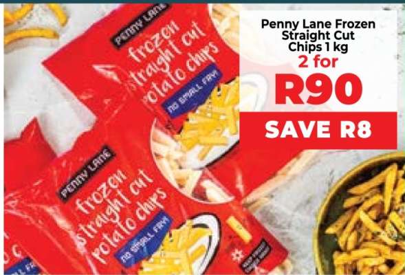 Penny Lane Frozen Straight Cut Chips 1 kg